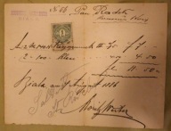 MORITZ WERBER, BIALA - KOZY, 1886 rok, BIELSKO - BIAŁA, STARY ZNACZEK