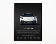 PLAKAT PORSCHE 911 TURBO S 992 IDEALNY NA PREZENT OBRAZ NA ŚCIANE A3