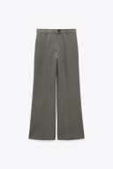 ZARA SPODNIE 45% WEŁNA SZARE KANT NOWE XS/34!