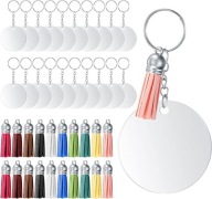 ZESTAW DO ROBIENIA BRELOKÓW DIY 80 SZTUK - AKRYL, KOLORY, AKCESORIA