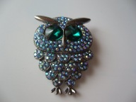 PIĘKNA BROSZKA ZAWIESZKA SOWA