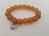 Bransoletka przezroczysto brązowa