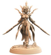 Arachnid Female Kobieta Pająk Pinup D Druk 3D NSFW