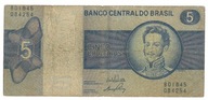 Banknot Brazylia 5 Cruzeiros 1970 - 1980