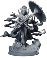 Yana Muto Sorceress Japońska Geisha Czarodziejka RPG D&D Druk3D