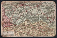A351 MAPA TEATRU WOJNY GALICJA LUBLIN WARSZAWA FESTUNG KUK AUSTRO-WĘGRY