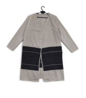 Płaszcz Wełniany Narzutka Luźna Beżowa By Malene Birger |R. 40/L