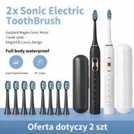 ZESTAW SZCZOTECZEK ELEKTRYCZNYCH (2 szt.) + 16 KOŃCÓWEK WYMIENNYCH