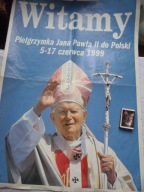JAN PAWEŁ II PIELGRZYMKA 1999 PLAKAT PROGRAM WIZYTY