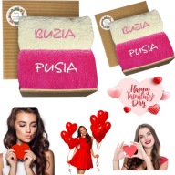 Śmieszny Prezent dla Dziewczyny Żony niej na Walentynki Zestaw Ręczników