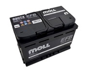Akumulator 74AH/720A P+ MOLL EFB 82074 start-stop dowóz montaż mefka.com.pl