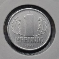 *NIEMCY - NRD [0477]*1 fenig (1 PFENNIG) 1985 Niemcy Wschodnie, Herb DDR