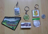 TURYSTYKA -ODZNAKI BRELOKI NASZYWKI -6 sztuk