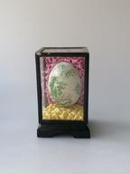 VINTAGE RĘCZNIE MALOWANE JAJO W GABLOCIE