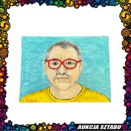 Obraz z wizerunkiem Jurka Owsiaka akryl na płótnie