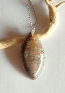 Wisior z naturalnym agatem indyjskim