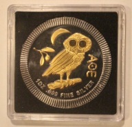 SOWA ATEŃSKA 2 $ DOLARY TWO DOLLARS NIUE 2017 - GOLDEN ENIGMA - CERTYFIKAT