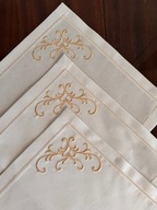 SERWETKI OBIADOWE ADAMASZEK ZE ZŁOTYM HAFTEM!!!