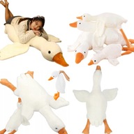 MASKOTKA GĘŚ GOTEL TKANINOWA BIAŁA 130 CM DUZY PLUSZAK MIŚ , PRZYTULANKA