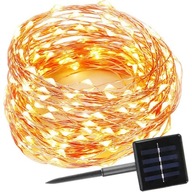 GIRLANDA SOLARNA OGRODOWA LAMPKI SOLARNE 300 LED DRUCIK NA CHOINKE ŁAŃCUCH