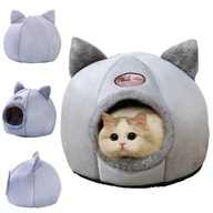 Domek Legowisko z Antypoślizgowym Spodem i Miękkim Materiałem Dla Kota