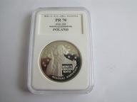 10 zł. Mikołaj Kopernik PR 70 Ag 925 31,1 g