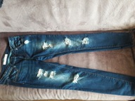 Legginsy dżinsowe damskie z dziurami New Yorker