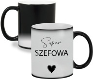 Magiczny matowy kubek z nadrukiem dla szefowej SZEFOWA urodziny na prezent