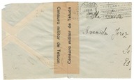 Hiszpania Maroko Hiszpańskie 1938 Koperta cenzura wojskowa Tetuan fragment