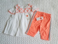 Cool Club tunika i legginsy pomarańcz nowe roz 122