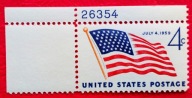 USA 1959 flaga z numerem czyste**