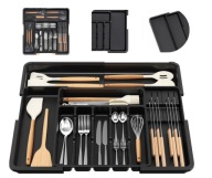 ORGANIZER DO SZUFLADY REGULOWANY XXL WKŁAD SZTUĆCE NARZĘDZIA 9 PRZEGRÓDEK