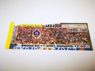 bilet LECH Poznań - ŁKS Łódź 07.11.2001