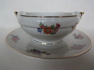 okrągła sosjerka z podstawką , łaczka