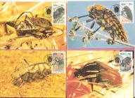 Afryka Pd 1987 MC FDC 4szt. owady, żuki