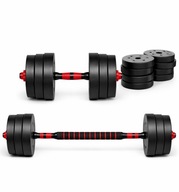 Zestaw Hantli Bitumicznych Treningowych Athler Regulowane SZTANGA 3w1 Fit