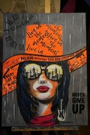 Obraz "Dziewczyna w deszczu" - Anna Olszanka