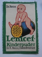 Lenicet - puder dla dzieci - zalepka reklamowa