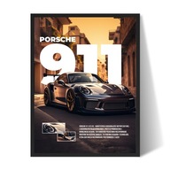 Porsche 911 Plakat/Obraz w Ramce 40x30cm Prezent dla faceta