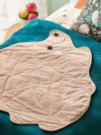 MATA NIEMOWLĘCA DZIECIĘCA DO ZABAWY W KSZTAŁCIE JEŻA BEŻOWA