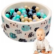 SUCHY BASEN Z PIŁKAMI KULKAMI 200SZT DLA DZIECI PIŁECZKAMI 80X30 WELOX