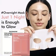 Zestaw Maseczka Kolagenowa W Płachcie Nawilżająca Pielęgn Twarzy BOSNOW HIT