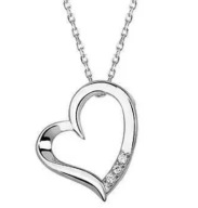 SREBRO 925 Naszyjnik Srebrne Serce Serduszko Łańcuszek PUDEŁKO na prezent