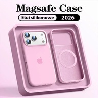 Etui do Apple iPhone 17 Pro Max Silicone Różowy Z LOGO i MagSafe
