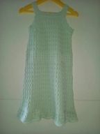 Reserved dzianinowa ażurowa sukienka 128