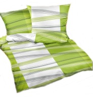 pościel z flaneli 160x200 + 2x70x80 guzik F 69 Zielona moczara