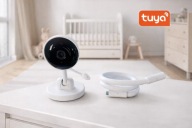 Elektroniczna niania WiFi TUYA Kamera obrotowa + 2 uchwyty HD