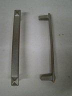 Włoski uchwyt 128 mm stare srebro
