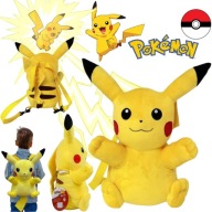 PLECAK POKEMON PIKACHU MASKOTKA DLA DZIECKA SZKOLNY MAŁY PRZEDSZKOLNY 36CM