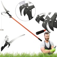 SEKATOR RĘCZNY TELESKOPOWY DO GAŁĘZI ROŚLIN KRZEWÓW PIŁA 2 W 1 4M WYSOKOŚCI